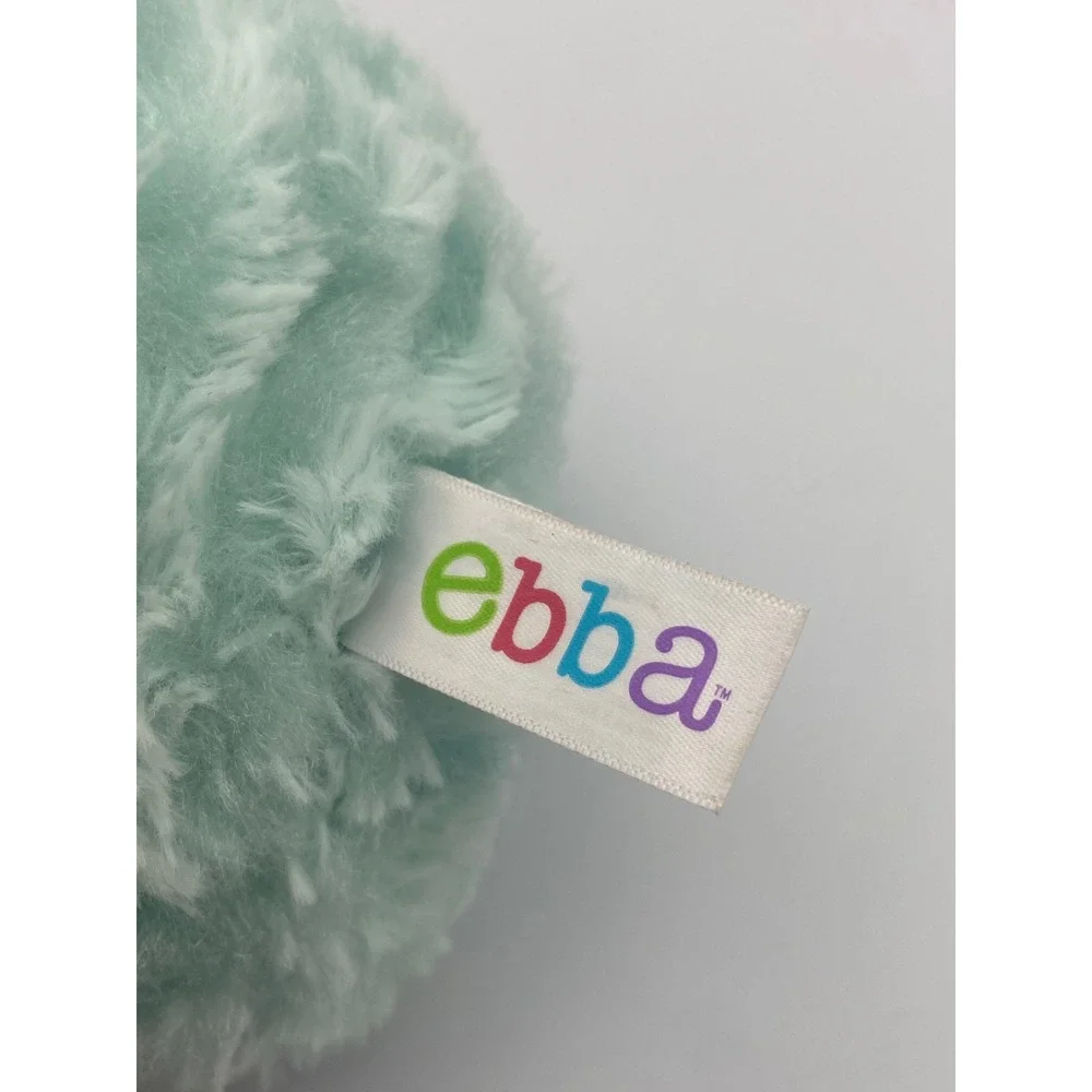 Ebba Eliana World Plush ‎ stuffed mermaid Doll Blonde Hair Pink Flowers Toy 8.5